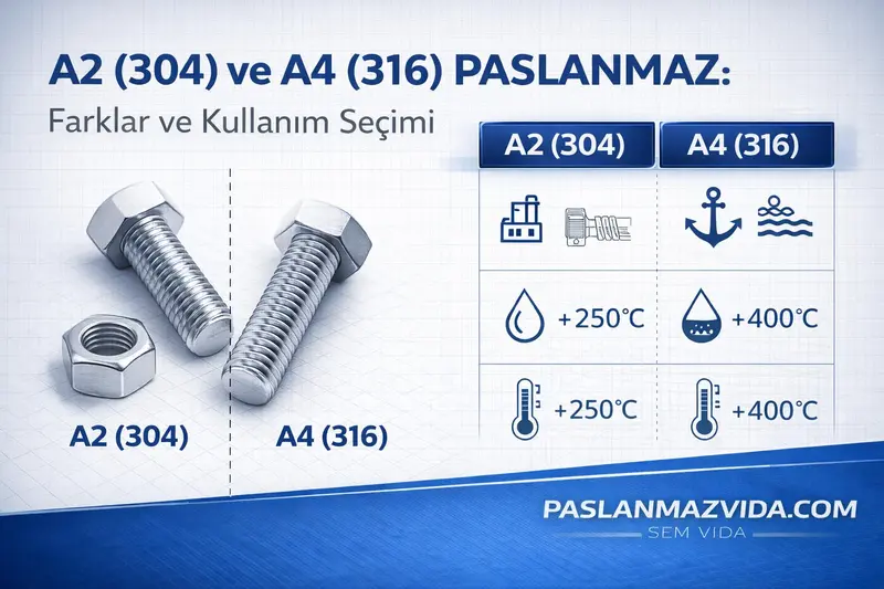 paslanmaz vida üreticisi